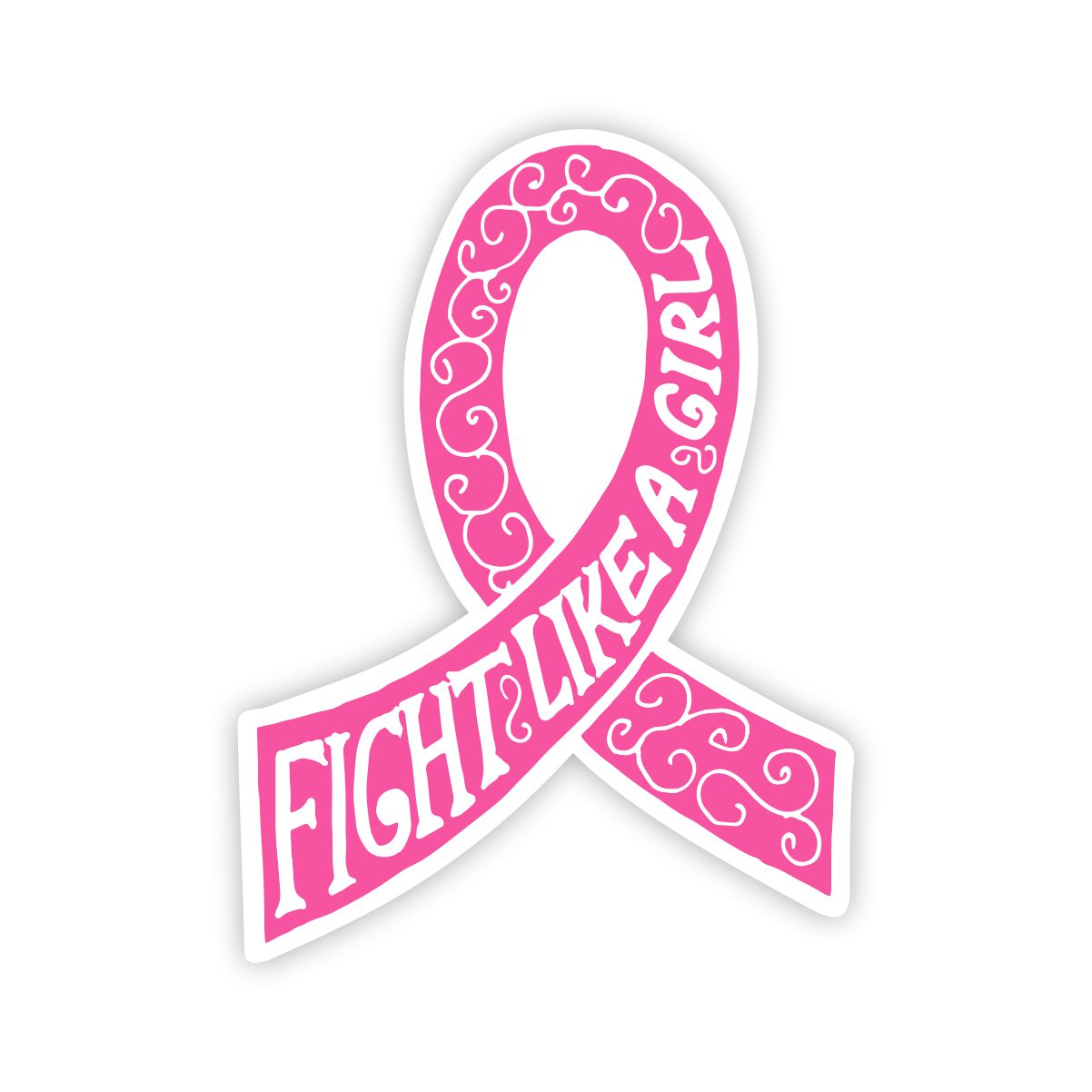 Fight Like A Girl | Pink Ribbon | Breast Cancer Awareness | SignWay