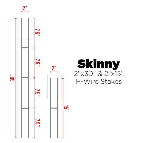 Specialty 2" Skinny Stakes