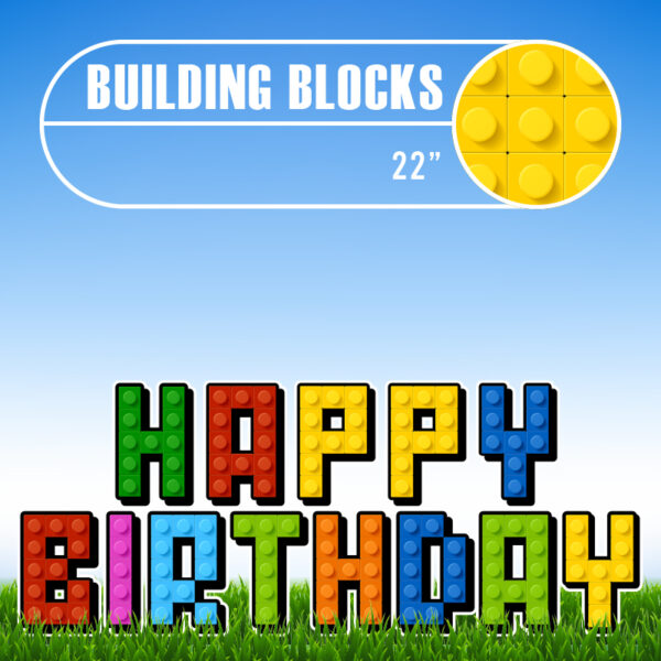 Building Blocks - Happy Birthday - Lego