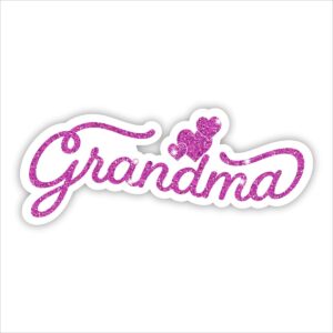 Glitter Grandma Yard Card