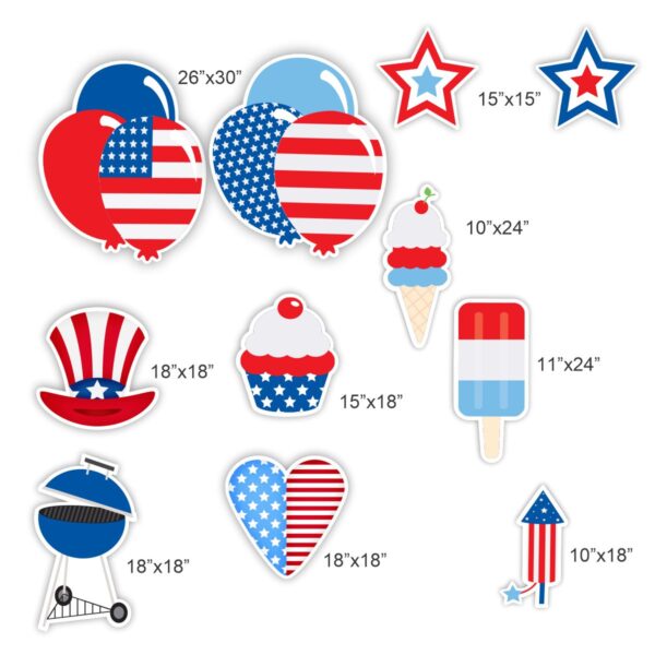 4th July yard cards - 4x8