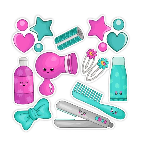 Pink & Teal Girl Accessories