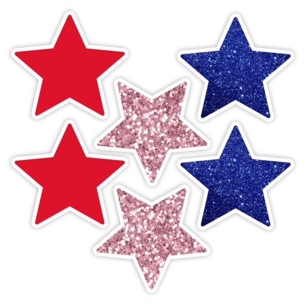 18" stars bundle of 6 yard cards