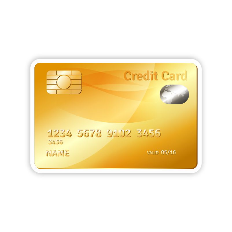 Gold Credit Card | For Yard Decor | Yard Cards | SignWay