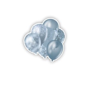 Silver Sparkle | Balloon Bouquet