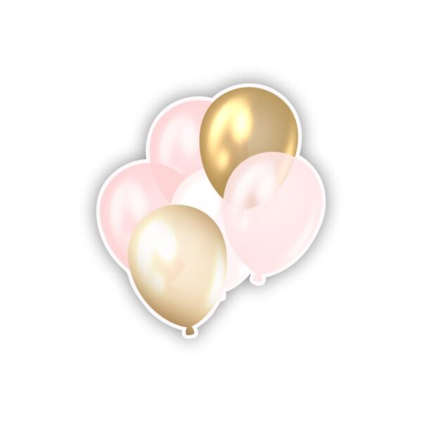 Pink and Gold Balloon Bouquet 03