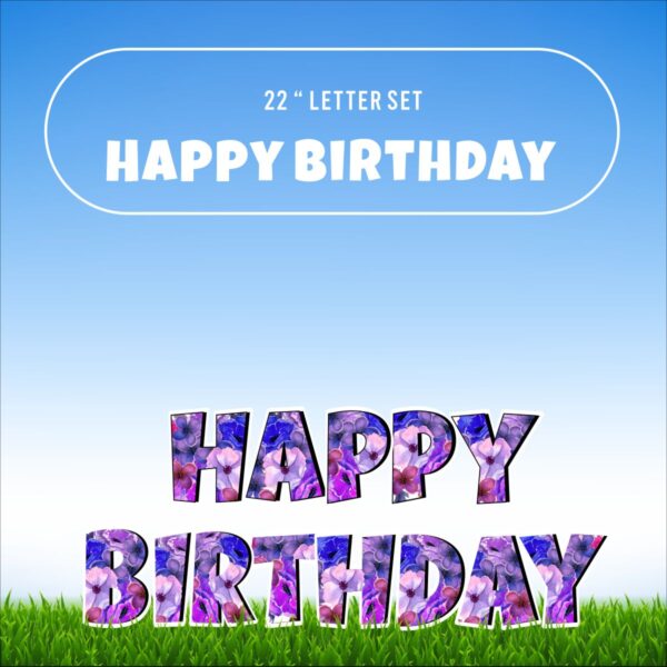 Happy Birthday Letter Set