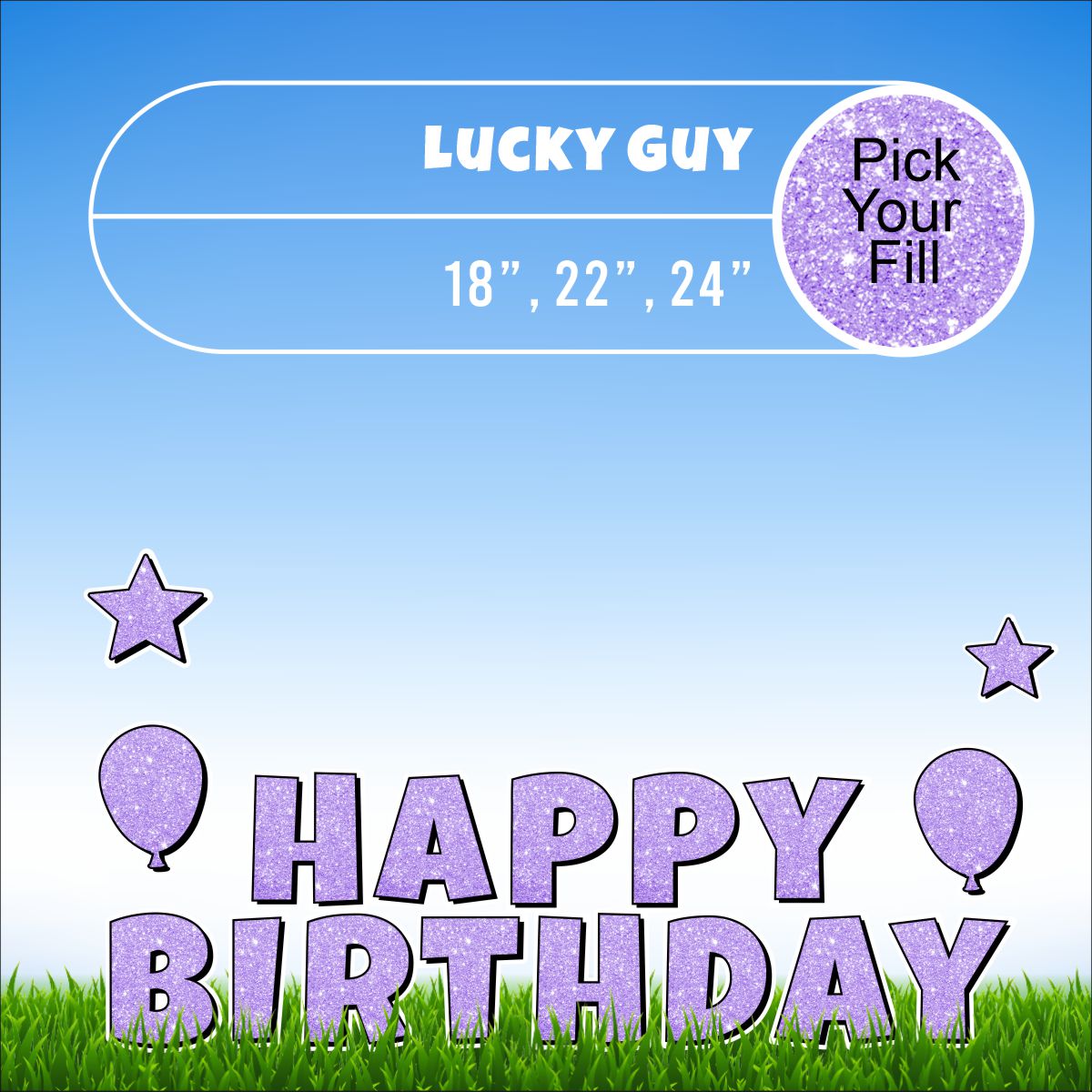 Happy Birthday Letter Set | Pick Your Fill | SignWay