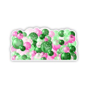 Pink And Green Bubbles