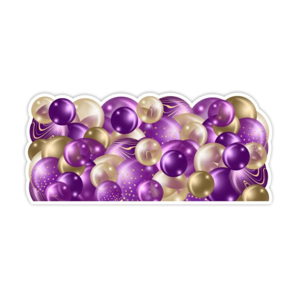 Purple and Gold Bubbles