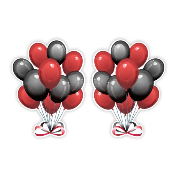 Black and Red Balloon Set