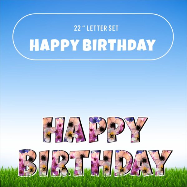 Happy Birthday Letter Set