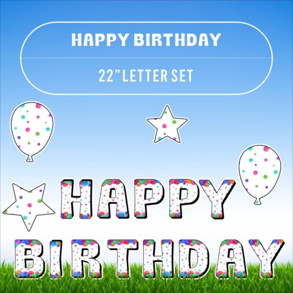 Happy Birthday Letter Set