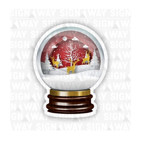 Reindeer Snow Globe