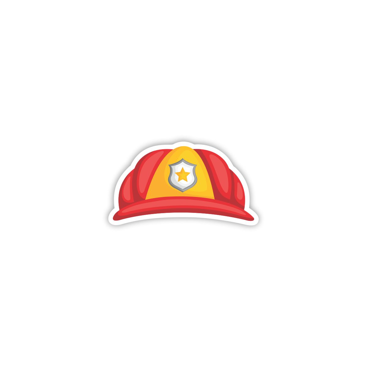 Cartoon Fireman Hat | Add On Yard Decor | Yard Card Art | SignWay