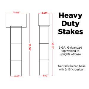 Specialty Heavy Duty Stakes