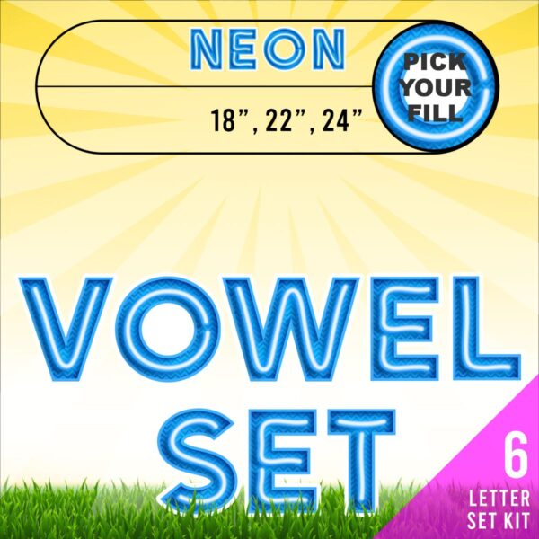 Vowel Set NEON