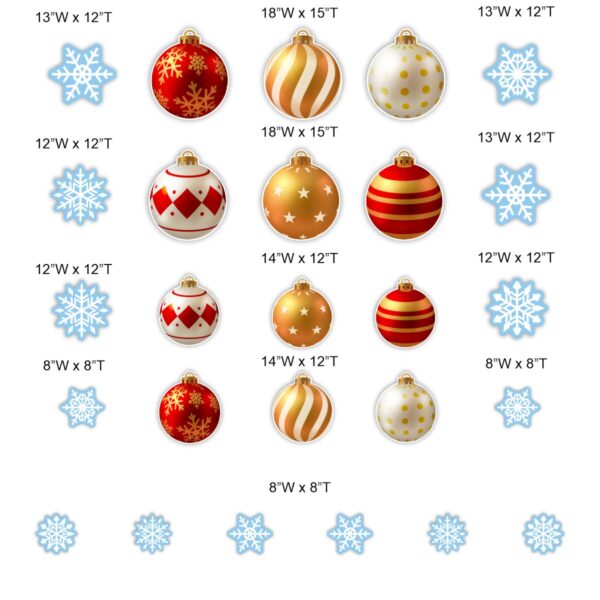 Christmas Ornaments and Snowflakes