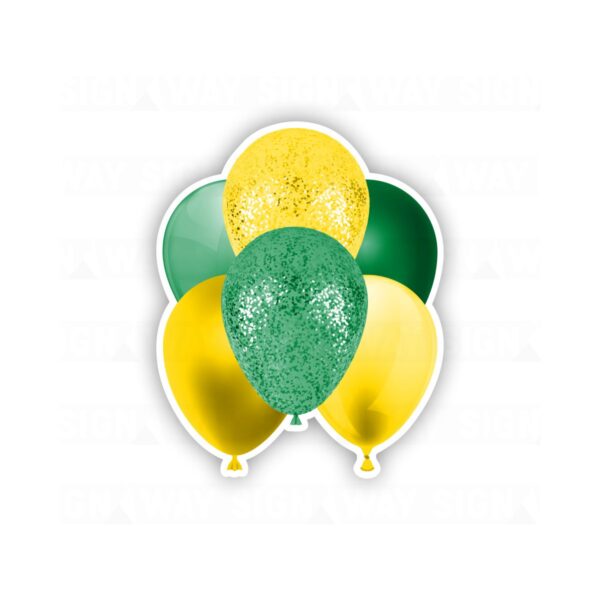 Green and Yellow Balloon Bouquet