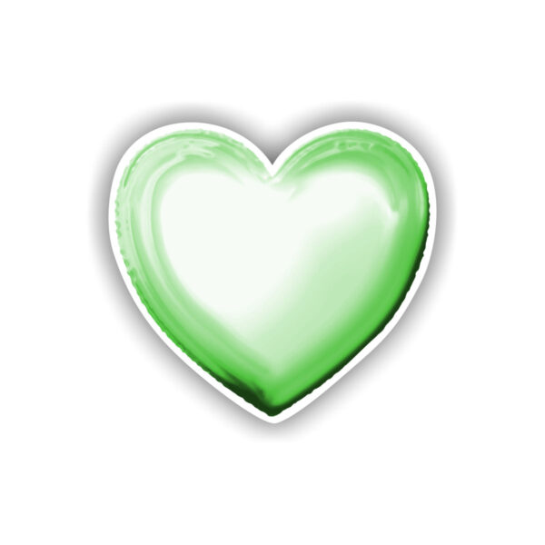 Green Heart Balloon