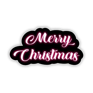 Neon Script Merry Christmas