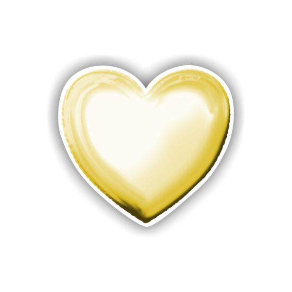 Yellow Heart Balloon