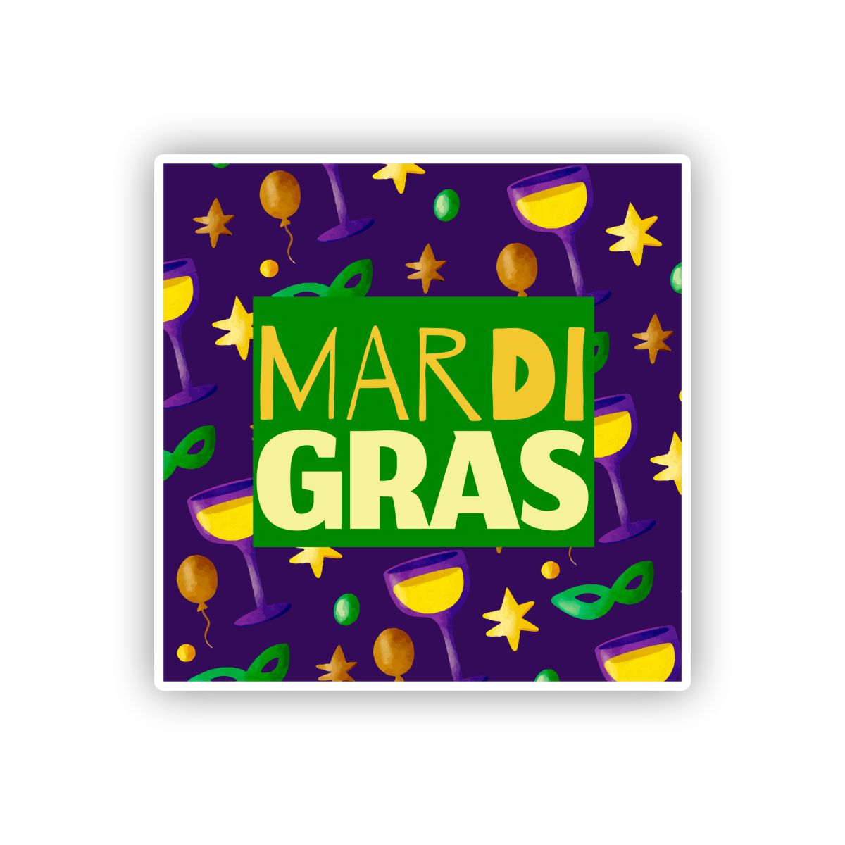 mardi gras yard lights