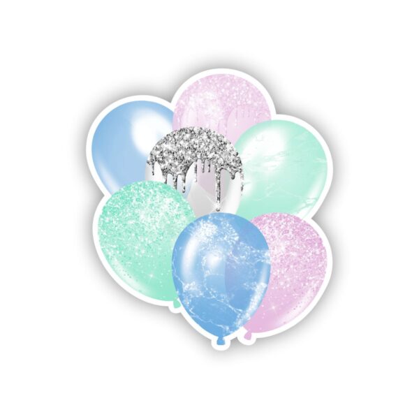 Pastel Sparkle Balloon Bouquet