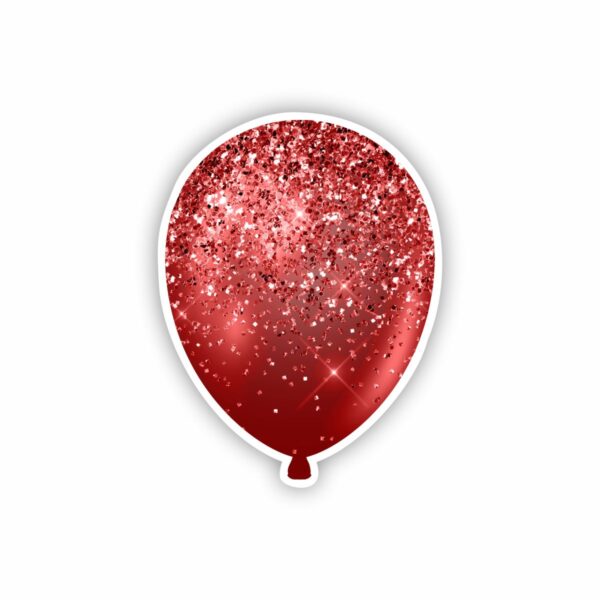 Red Dripping Sparkle Balloon