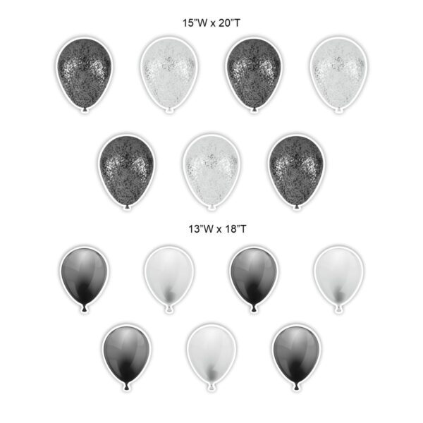 Black and Silver Balloon Bundle