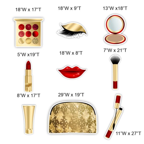 Red and Gold Cosmetics