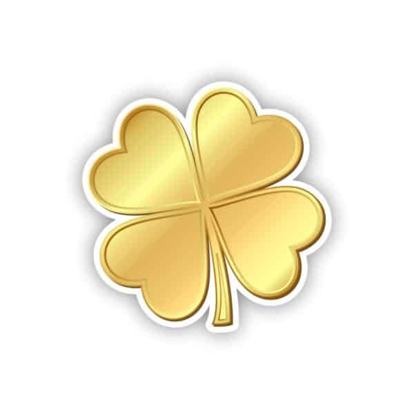 Gold 4 Leaf Clover