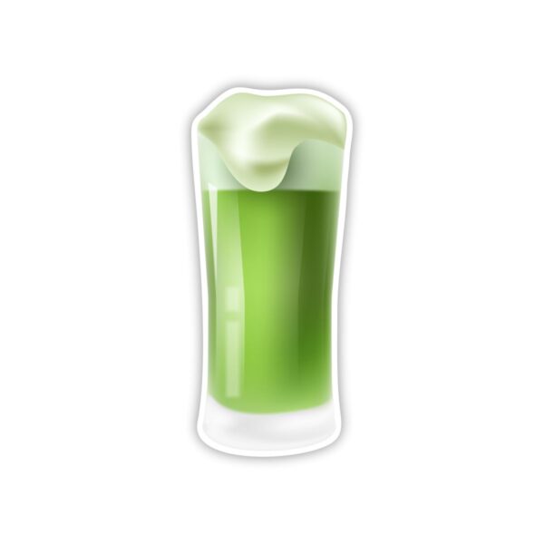 Green Beer Glass