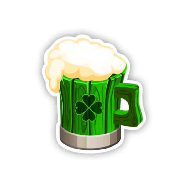 Green Wooden Beer Mug