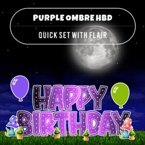 Purple Ombre HBD