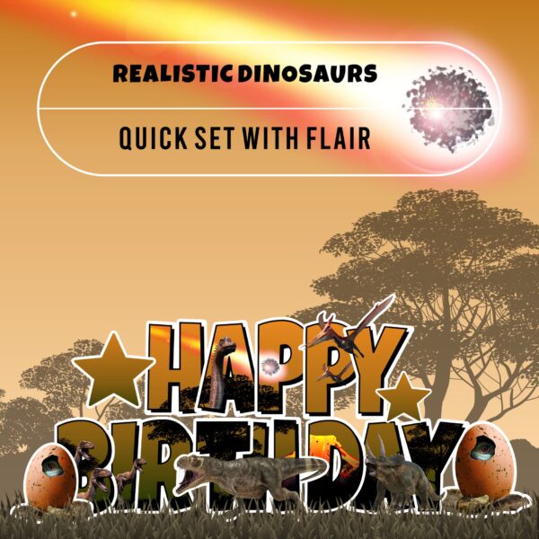 Realistic Dinosaur HBD