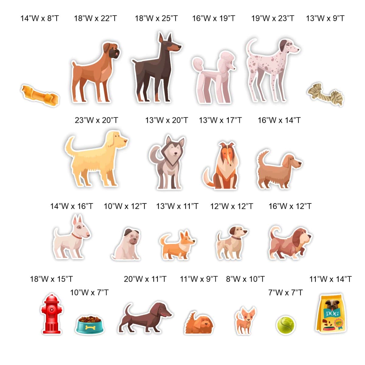 toy dog breeds chart