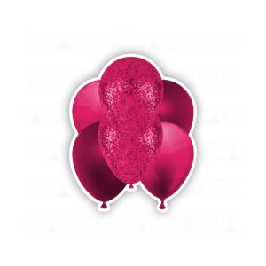 Maroon Balloon Bouquet