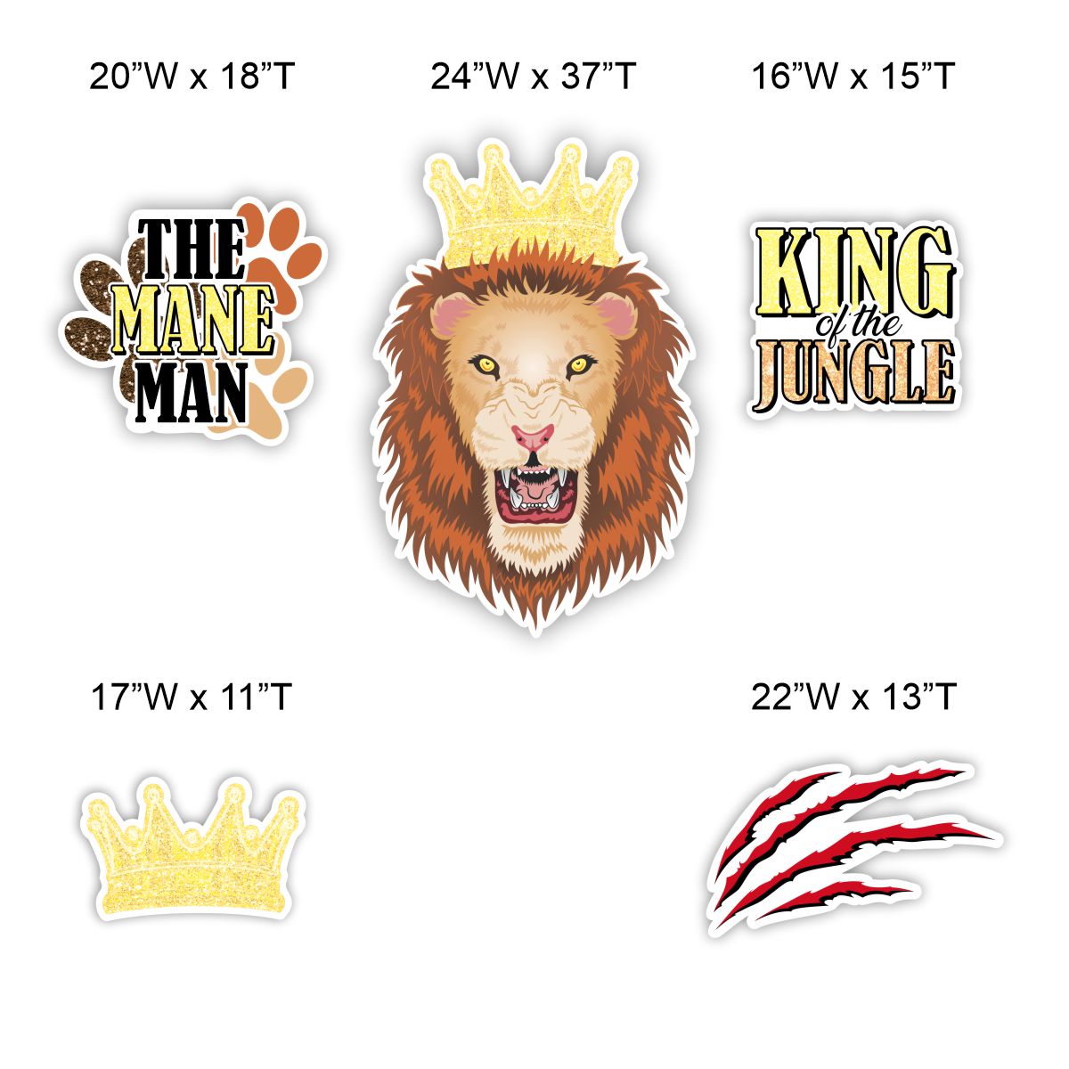 King Of The Jungle Half Sheet Father's Day For Yard Decor SignWay