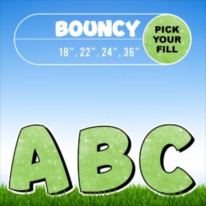 Single Letters – Bouncy Font