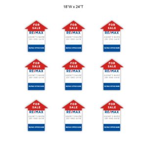 REMAX For Sale Custom Up Arrow Signs