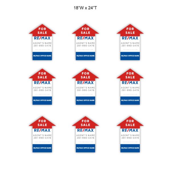 REMAX For Sale Custom Up Arrow Signs