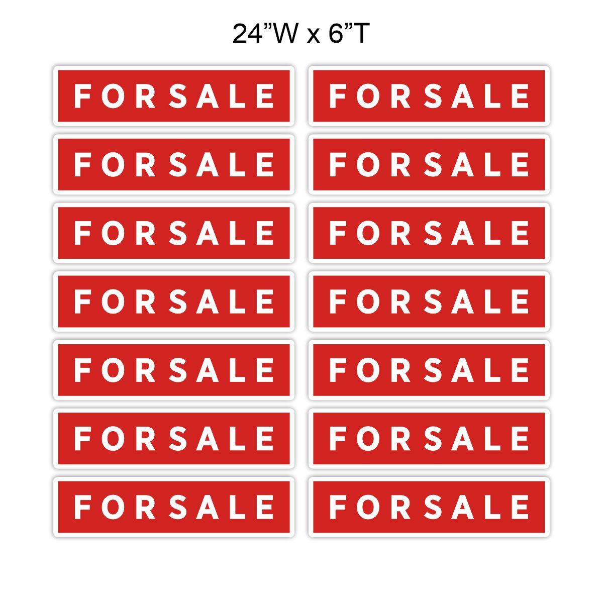 55+ Community Real Estate Rider Signs - 6x24 Double-Sided, Buy 1 Get 1 Free