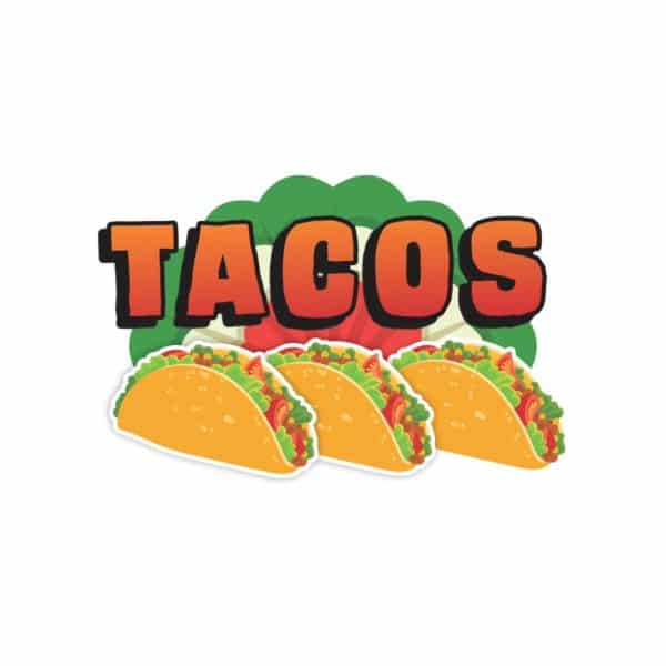 3" Taco Decals