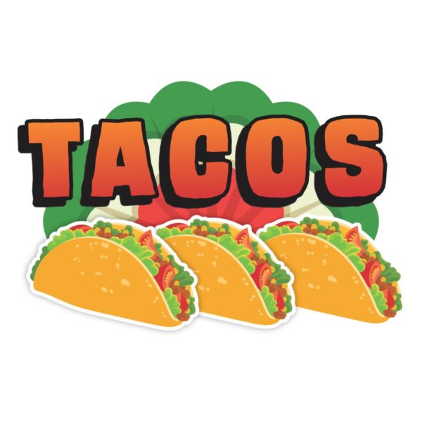 4" Taco Decals