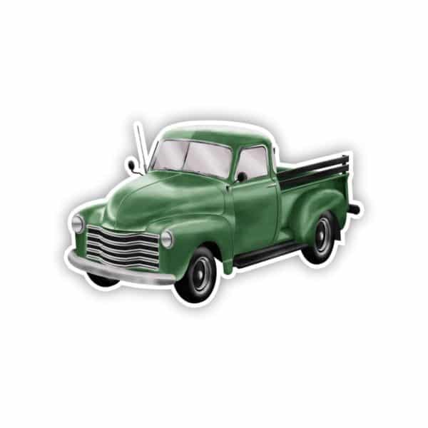 Green Vintage Truck