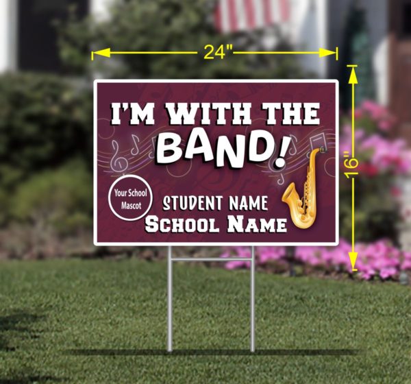 I'm With The Band Custom Sign