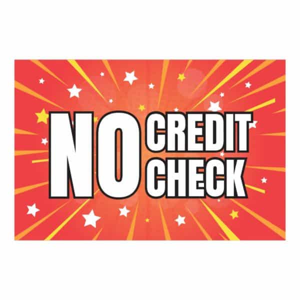 NO Credit Check