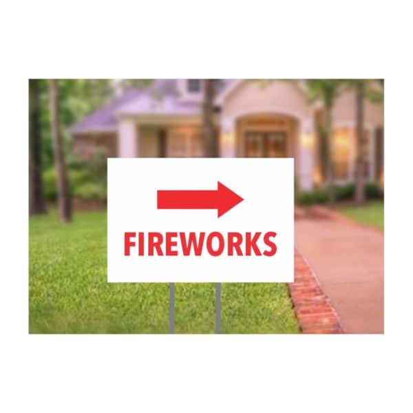 fireworks bandit sign