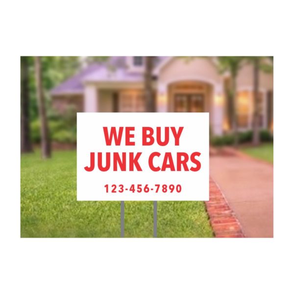 We Buy Junk Cars Bandit Sign